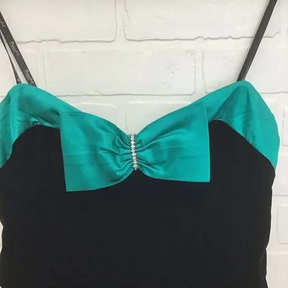 Joseph Ribkoff black velvet strapless ruffle tulle dress crinoline fit & flare 8 - Picture 9 of 16